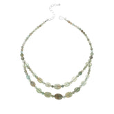 Jay King Sterling Silver Iceberg Green Labradorite Bead Necklace